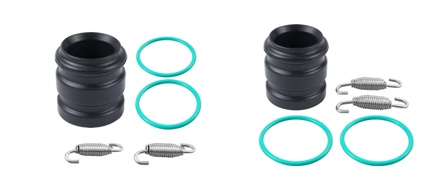 Motocross Exhaust Coupler Kit Muffler Silencer Rubber Seal Motocross Exhaust Coupler Kit Muffler Silencer Rubber Seal